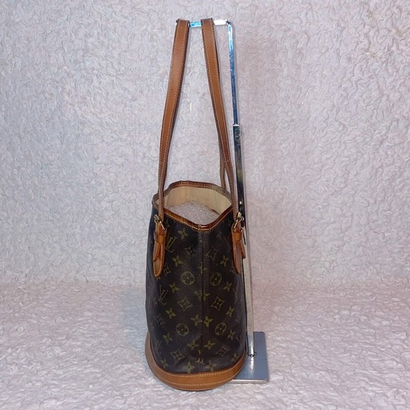 Louis Vuitton LV Monogram Petit PM Bucket Shoulder Bag Purse - Picture 6 of 17